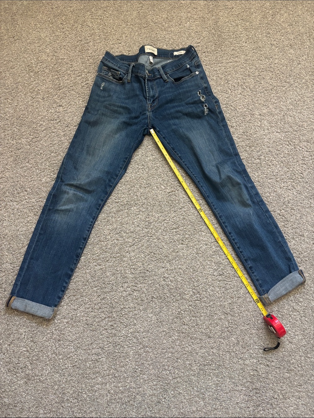Frame Denim Blue Distressed Boyfriend Jeans women’s 26